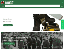 Tablet Screenshot of cadetkitshop.com